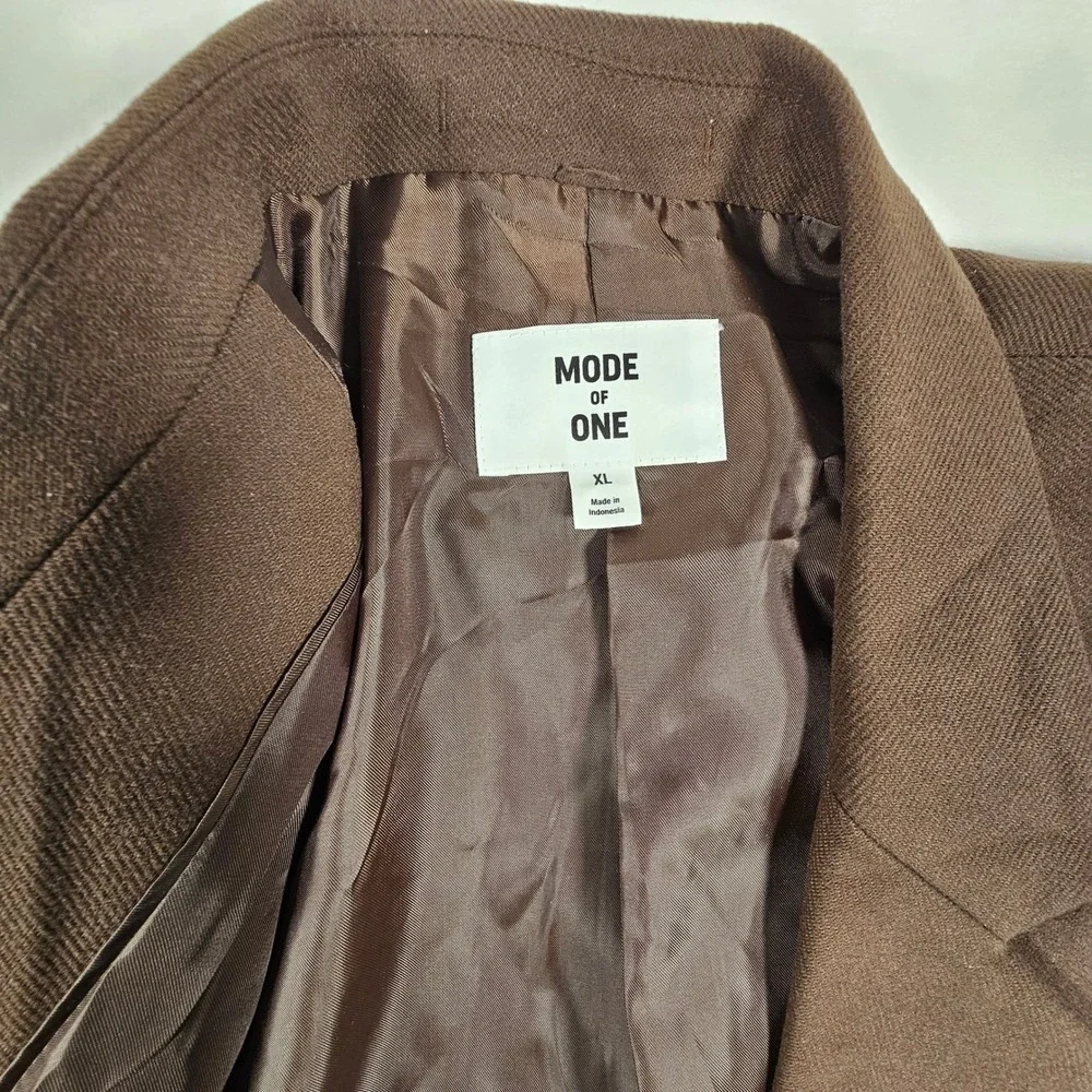 MODE OF ONE Men's Dark Walnut Classic‎ Fit Two Button Blazer XL